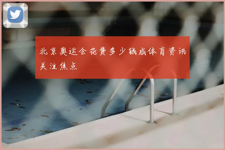 北京奥运会花费多少钱成体育资讯关注焦点